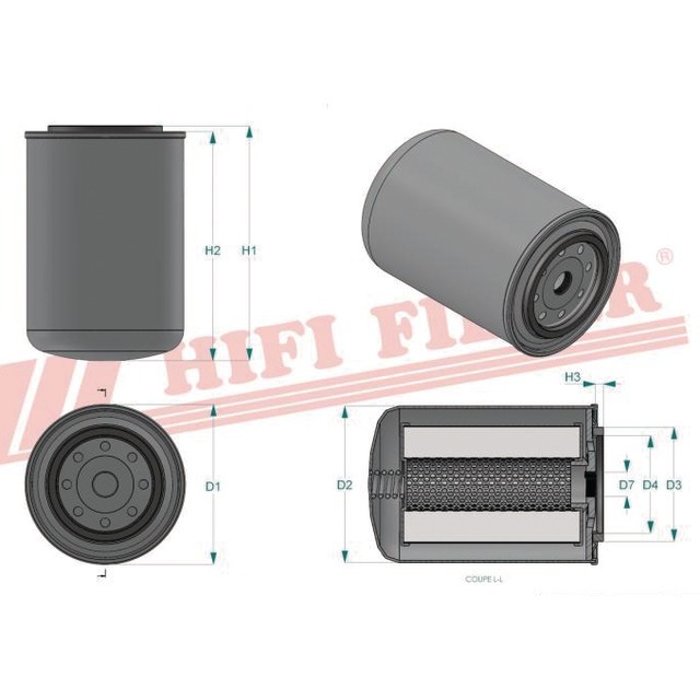 Filtre Hydraulique SH 56561 Hifi Filter référence fournisseur HIFSH56561